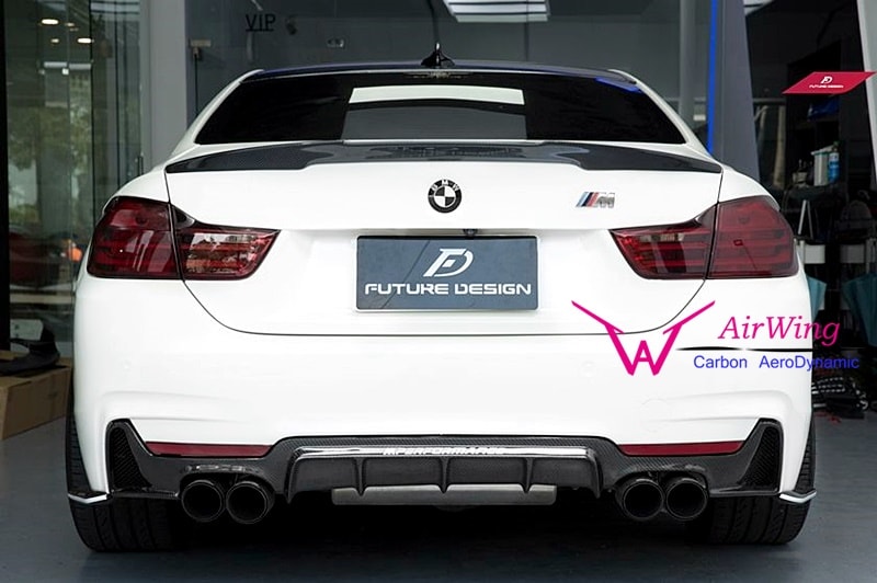 F32 F33 F36 - Performance style Carbon Rear Diffuser 01